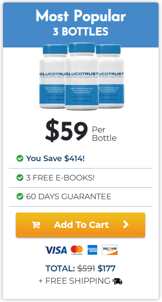 GlucoTrust 3 Bottle Pricing